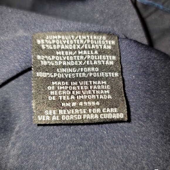 R & M Richards Black Jumpsuit with Sheer Sleeves - Picture 7 of 10